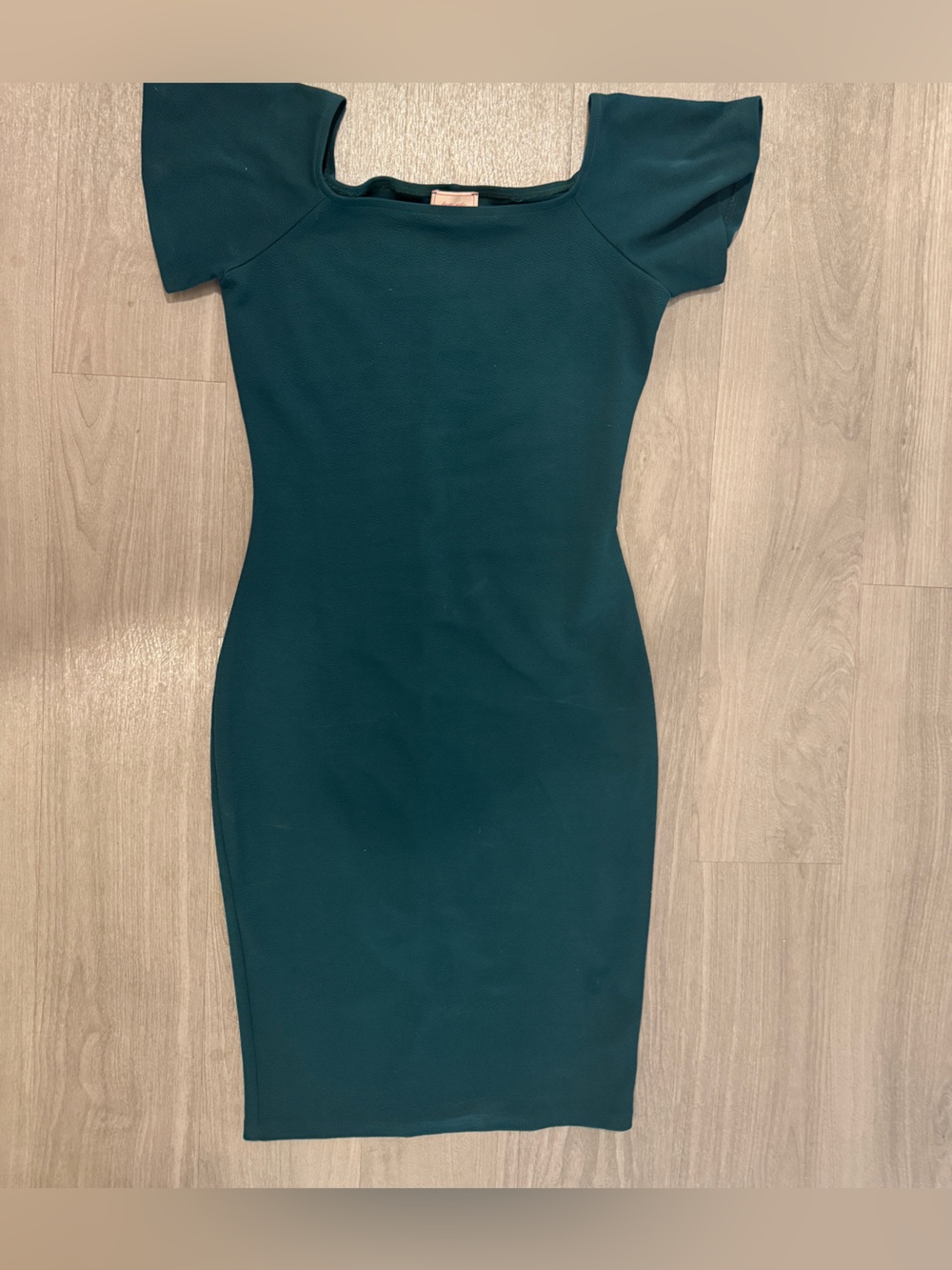love...ady Teal Bodycon Dress NWOT